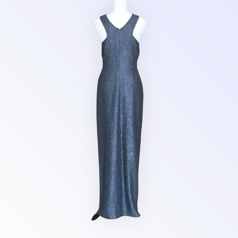 St. John Sleeveless Knit Sparkle Gown - Picture 3 of 12